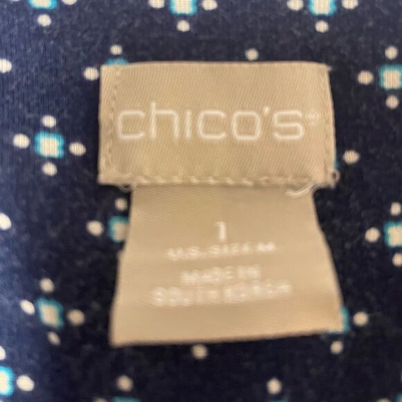 Chico’s Patchwork Top.  .Medium  Size 1  LTOP327 - Picture 3 of 3